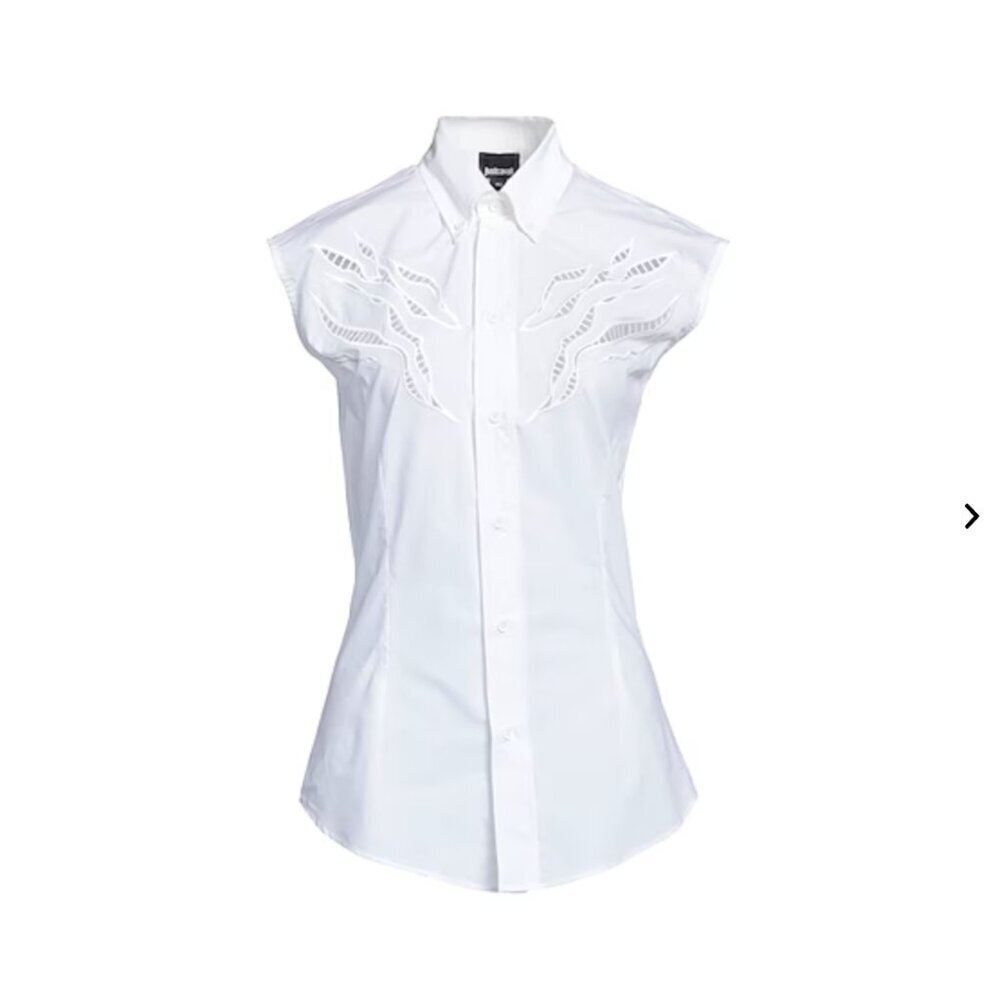 Just Cavalli White Sleeveless Shirt Size 48